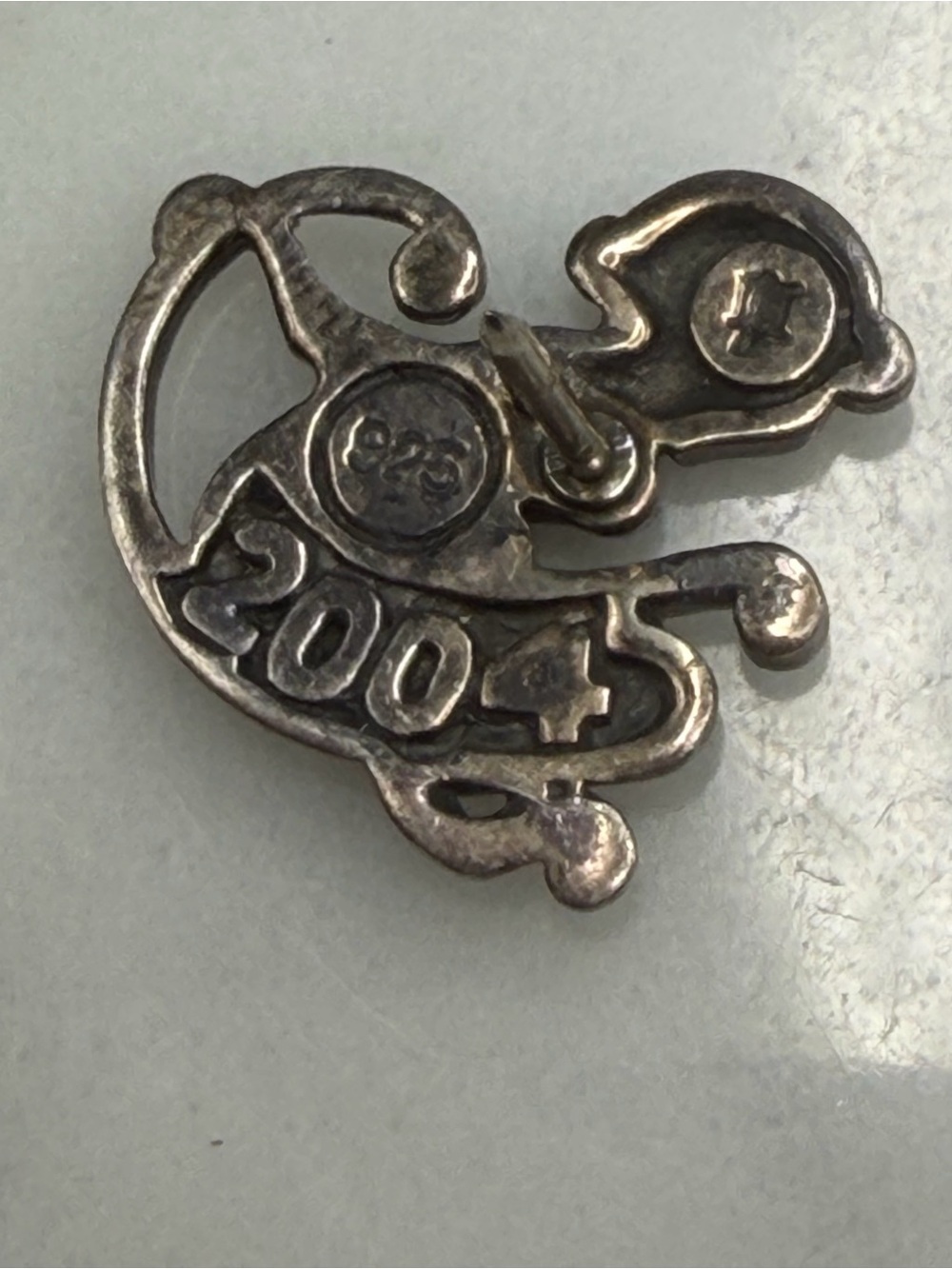 John Hardy "Year of the Monkey" zodiac pin 2004 #S35 925 Sterling Silver - Picture 3 of 6